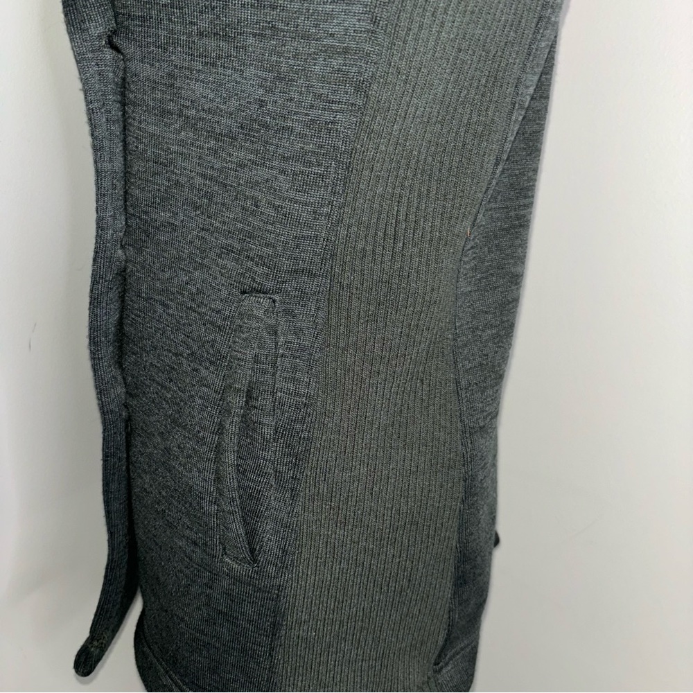 Market & Spruce olive green soft knit pea coat jacket size Small - Picture 6 of 10